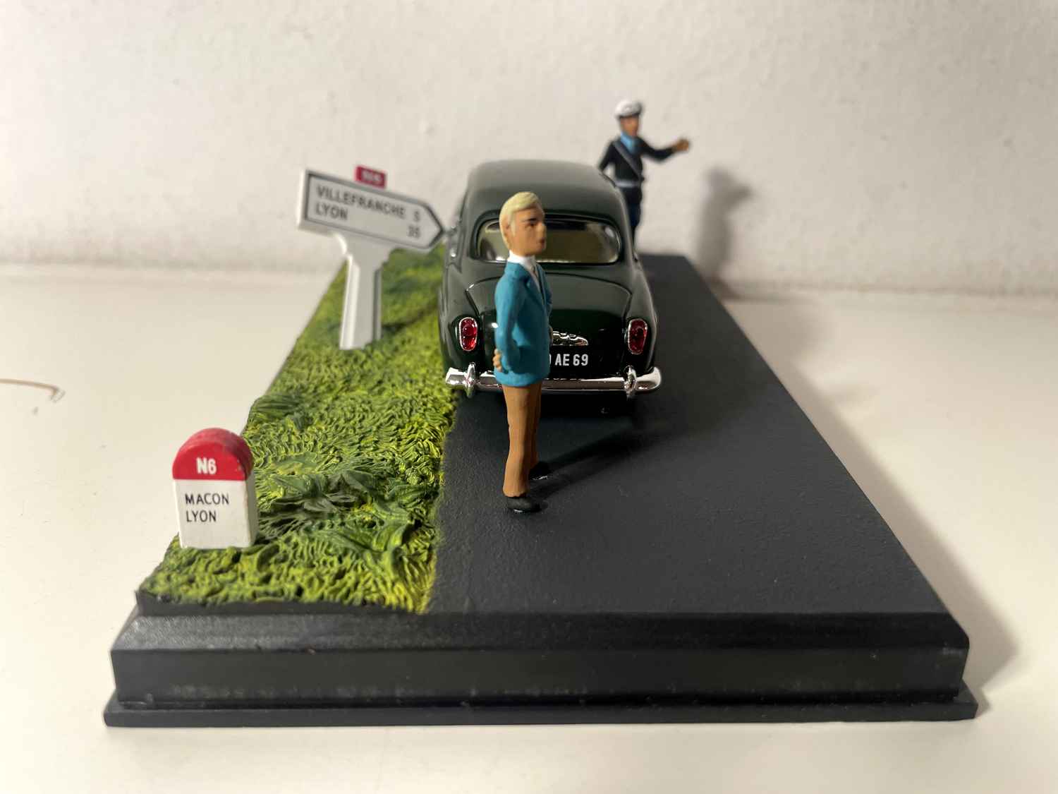 Simca Aronde green – The Nationale 7 – Trasa niebieska