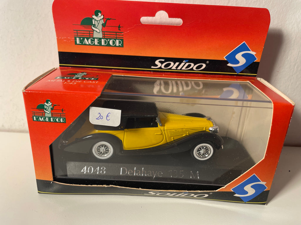 Delahaye 135 M jaune et noir - Solido référence 4048