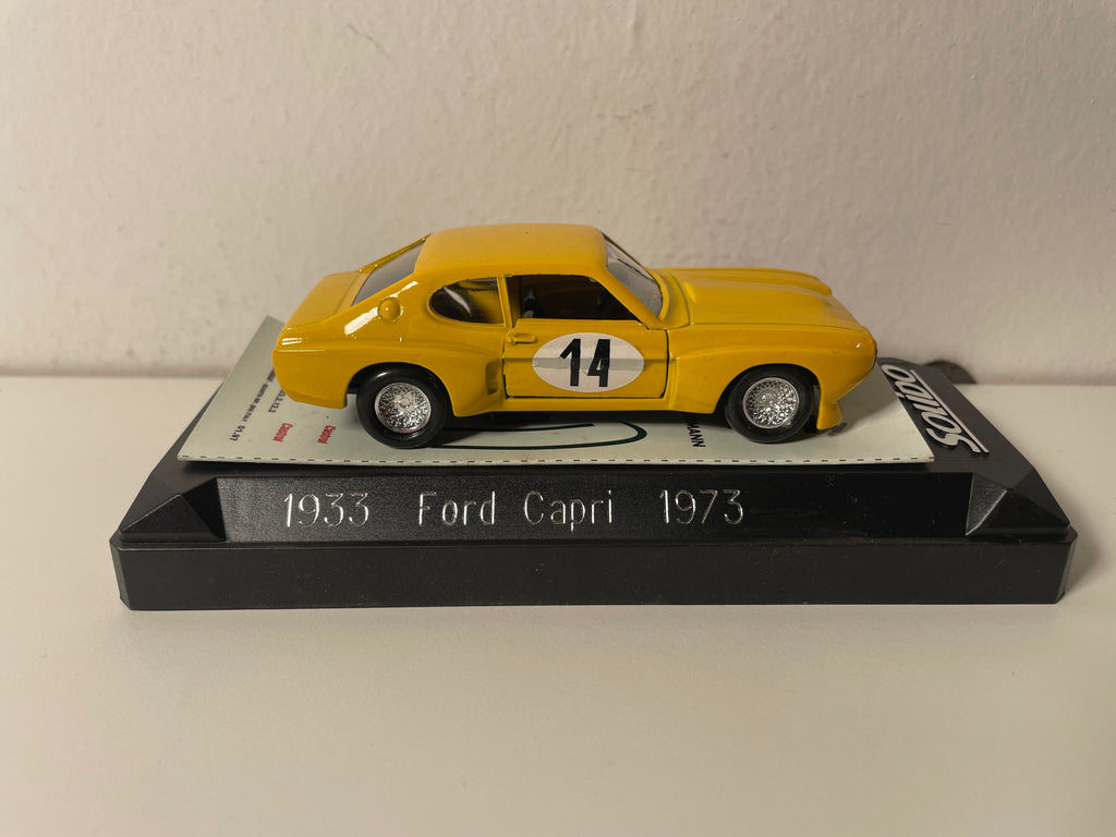 Ford Capri jaune numéro 14 de 1973 - Solido référence 1933