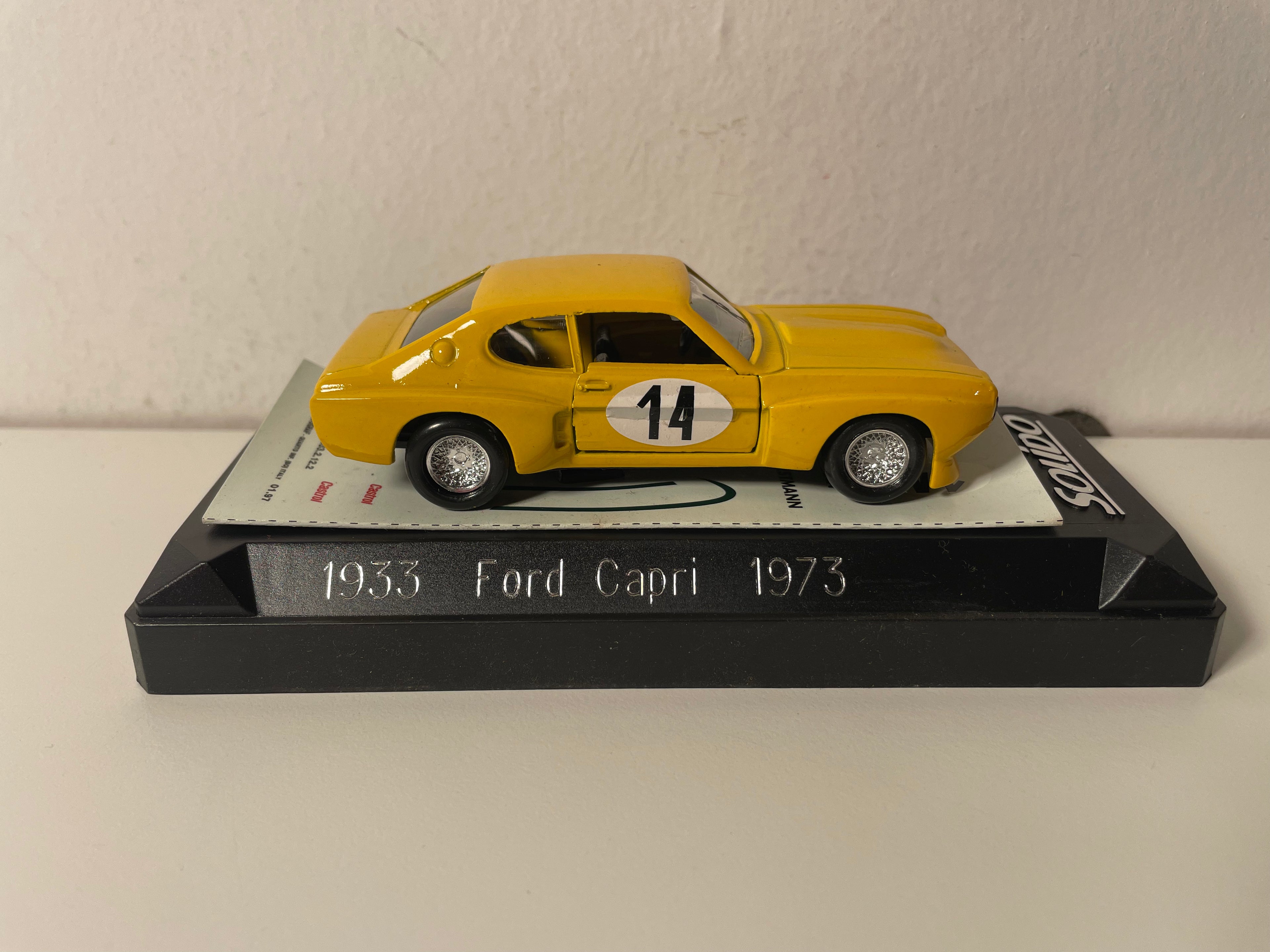 Ford Capri amarillo número 14 de 1973 - Solido referencia 1933