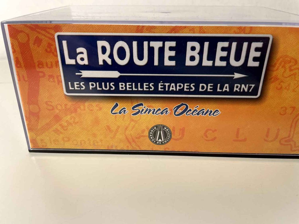 Simca Océane rouge - la Nationale 7 - La route bleue