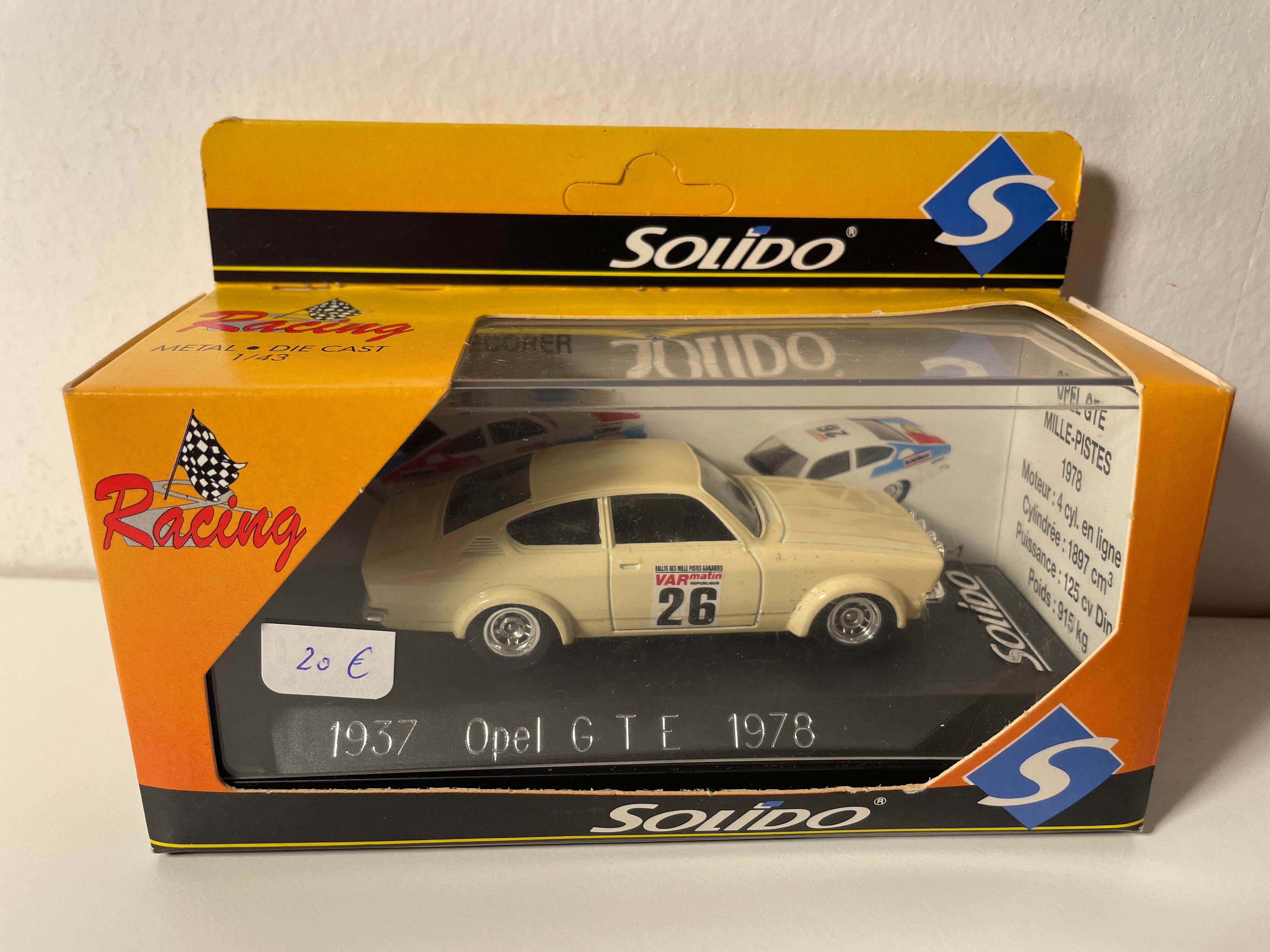 Opel GTE del 1978 con numero 26 (riferimento Solido 1937)