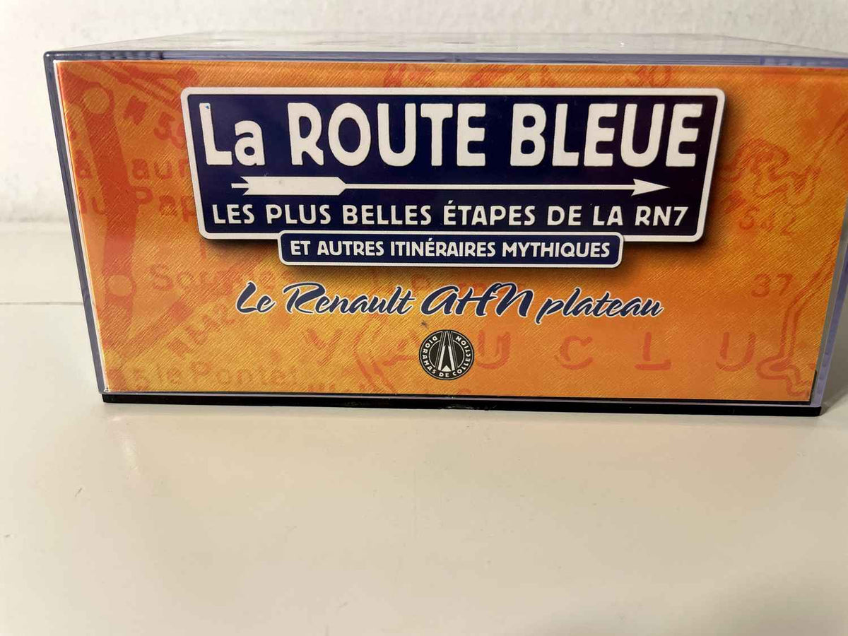 Renault camion AHN plateau bleu - La Nationale 7 - la route bleue
