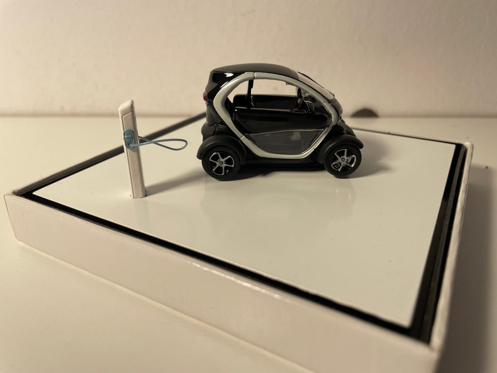 Renault Twizy Preto (Veículo Elétrico) - Conjunto de Caixa Quadrada