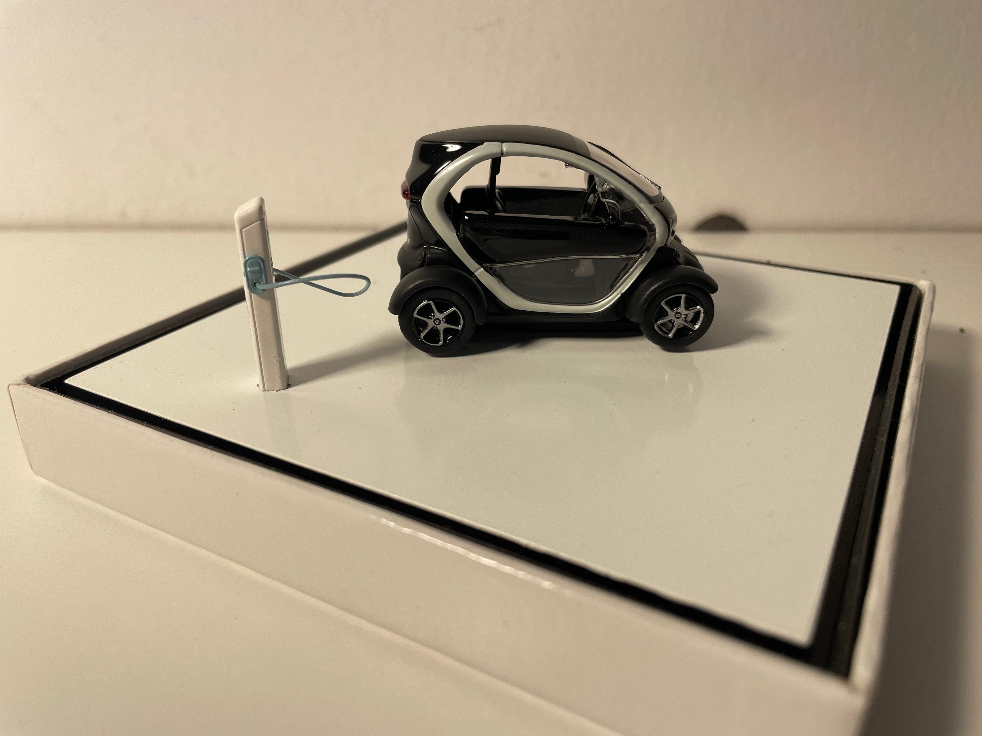 Renault Twizy Preto (Veículo Elétrico) - Conjunto de Caixa Quadrada