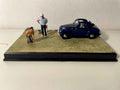 Fiat 500 Topolino azul - La Nationale 7 - la ruta azul