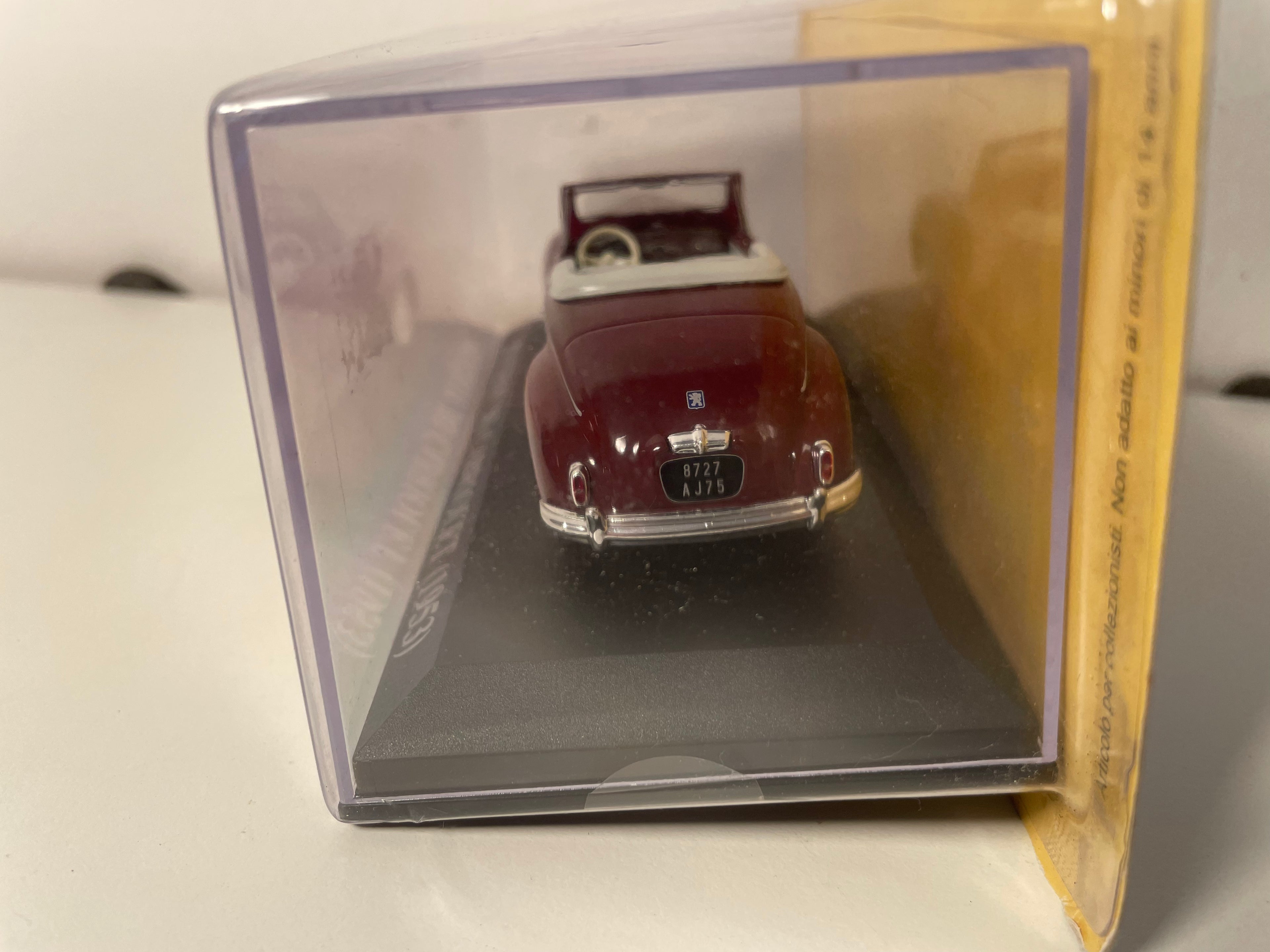 1953 Peugeot 203 convertible in burgundy