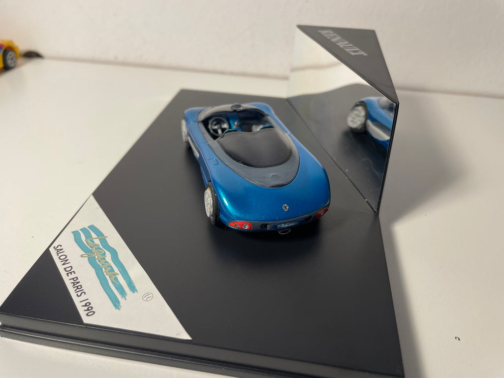 Renault Laguna bleue - salon de Paris 1990 - coffret boite rectangle