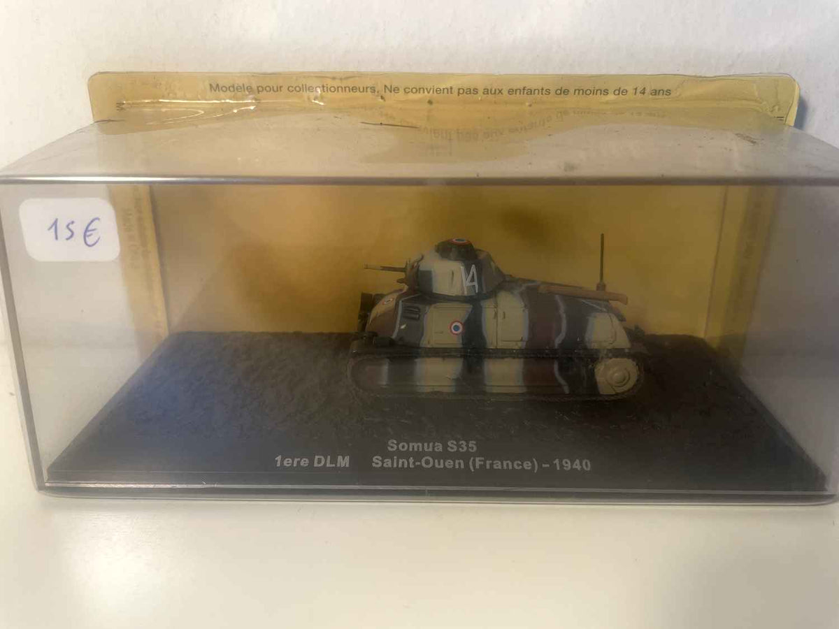 Pojazd wojskowy Somua S35 tank 1ère DLM Saint-Ouen (Francja) – 1940