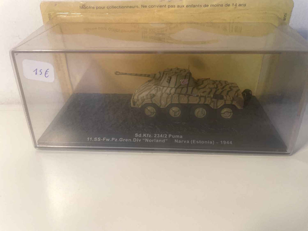 Carro armato per veicoli militari Sd.Kfz. 234/2 Puma 11.SS-Fw.Pz.Gren.Div "Norland" Narva (Estonia) - 1944