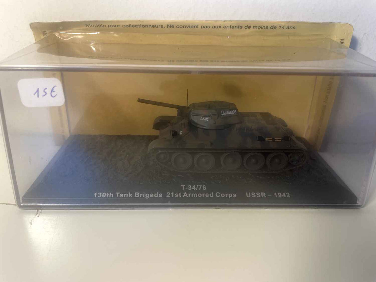 Military vehicle tank T-34/76 130th Tank Brigade 21st Armored Corps (USSR) - 1942