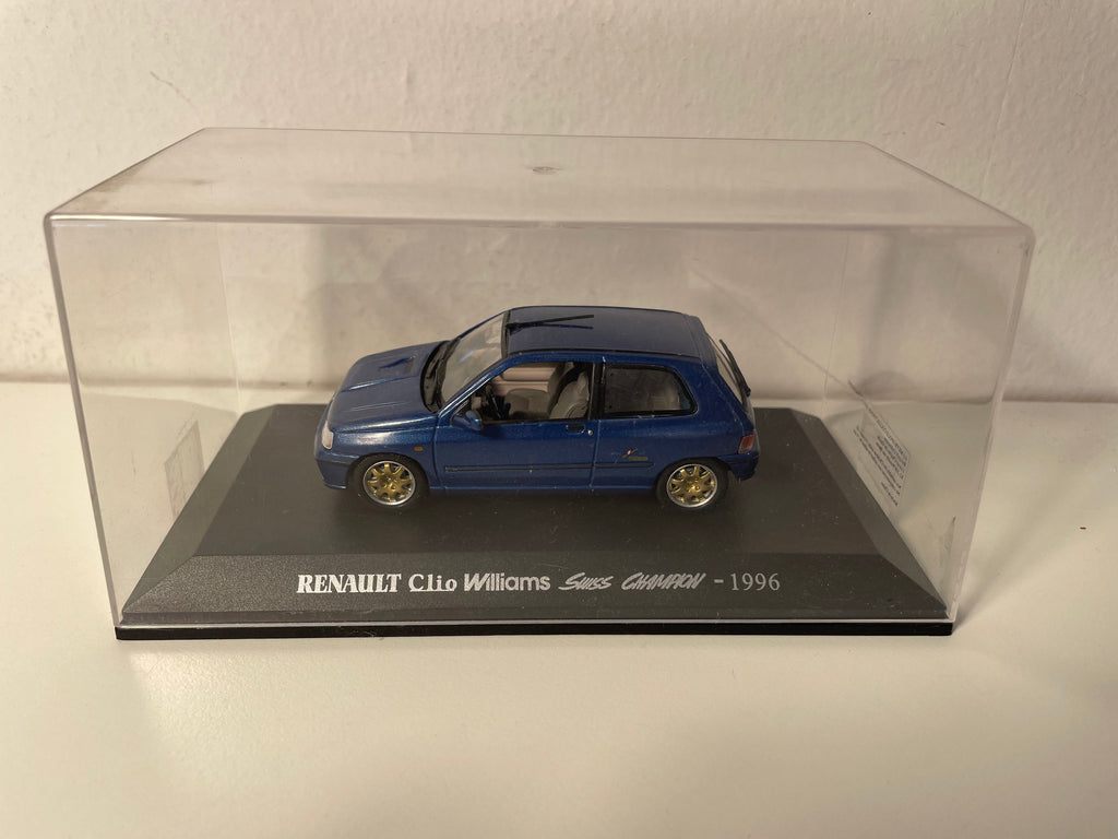 Renault Clio Williams Swiss Champion niebieska z 1996 roku