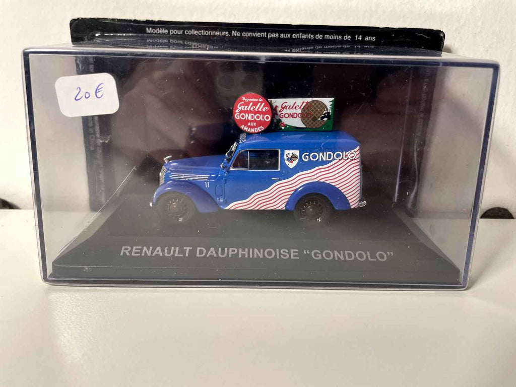 Renault Dauphinoise azul - Publicidad en los pasteles GONDOLO
