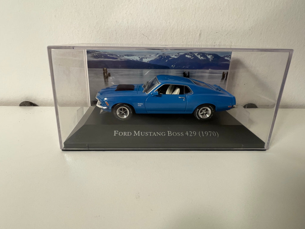 1970 Blaue Ford Mustang Boss 429 (Amerikanisches Auto)