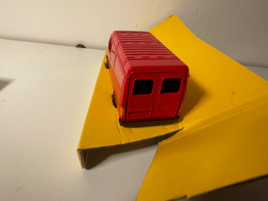 Roter Ford Transit Van - Data Post Postwagen - CORGI