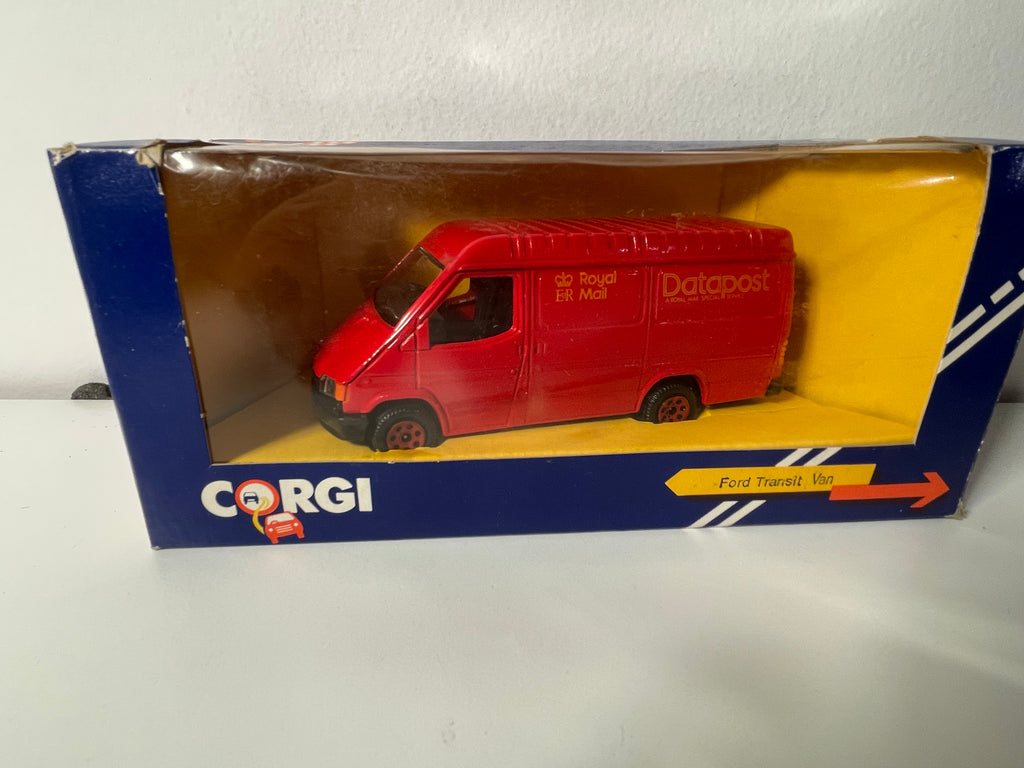 Roter Ford Transit Van - Data Post Postwagen - CORGI