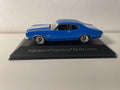 Chevrolet Chevelle SS 454 bleue et blanche de 1970 (voiture américaine)