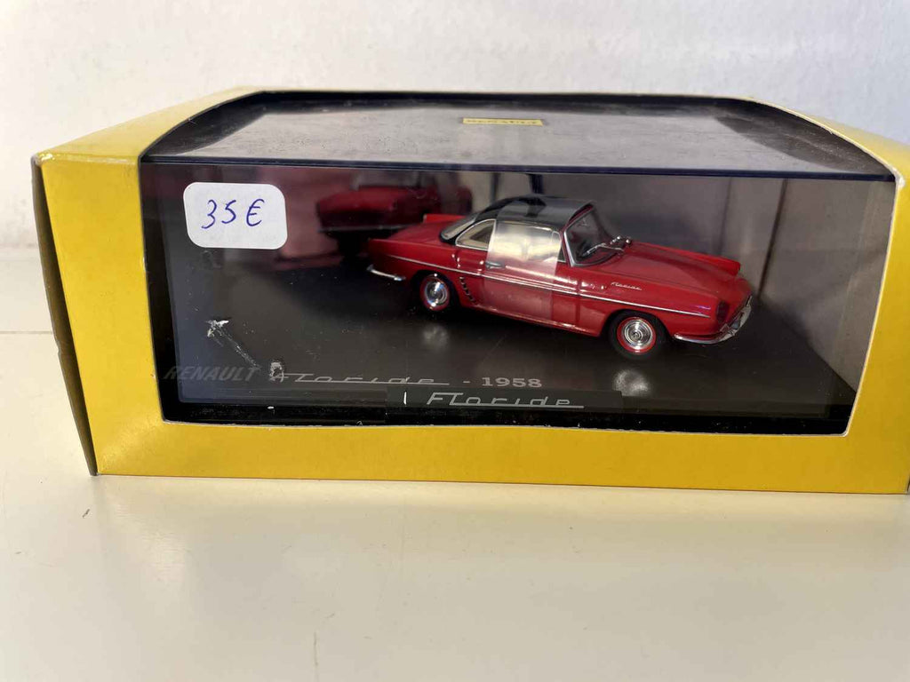 Rode Renault Floride uit 1958 (rechthoekige boxset)