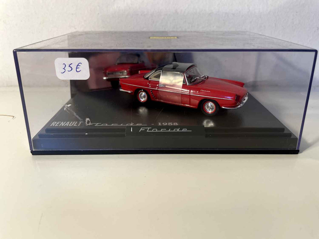 Rode Renault Floride uit 1958 (rechthoekige boxset)