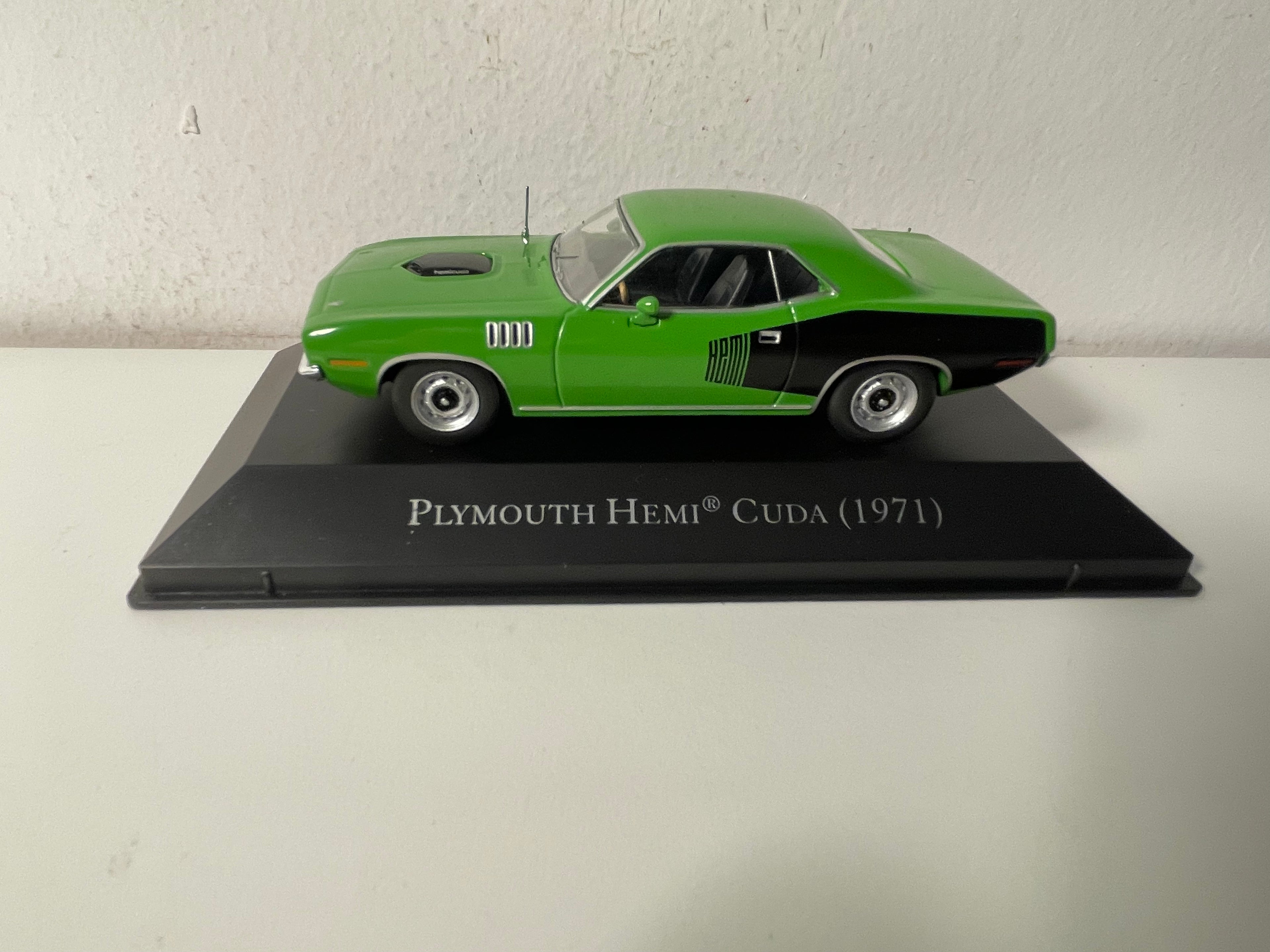 1971 Grünes und Schwarzes Plymouth Hemi Cuda