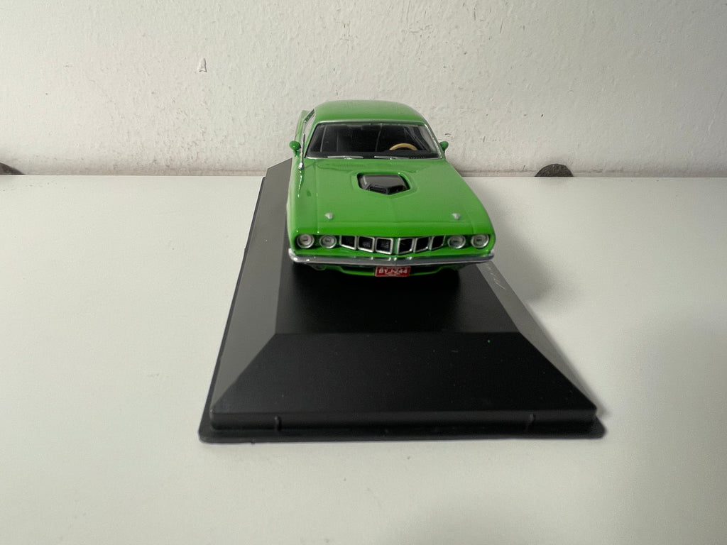 1971 Grünes und Schwarzes Plymouth Hemi Cuda