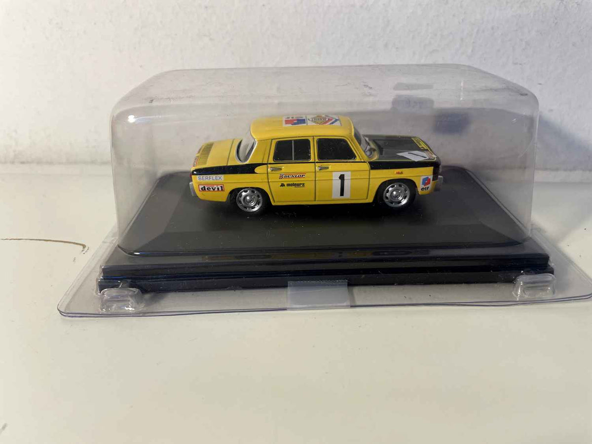 Renault 8 Gordini amarillo y capó negro Coupé número 1 de 1970 (blister)