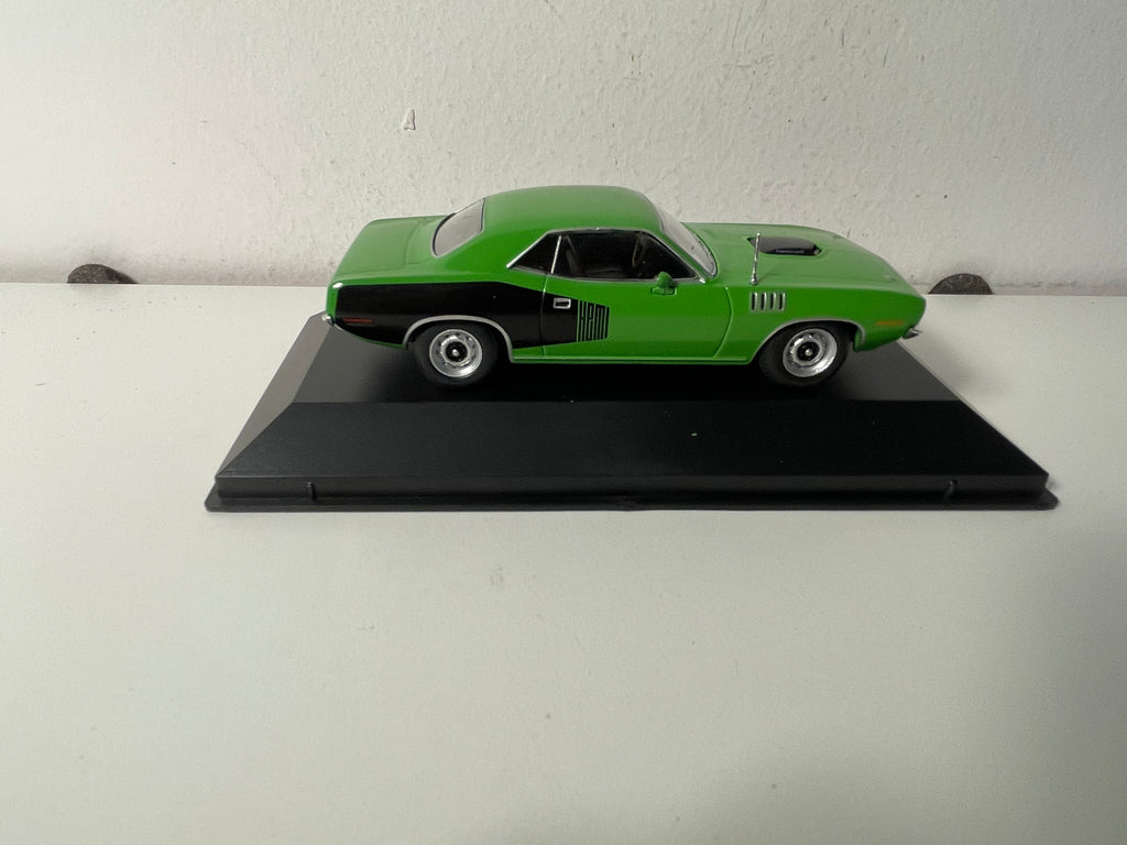 1971 Grünes und Schwarzes Plymouth Hemi Cuda