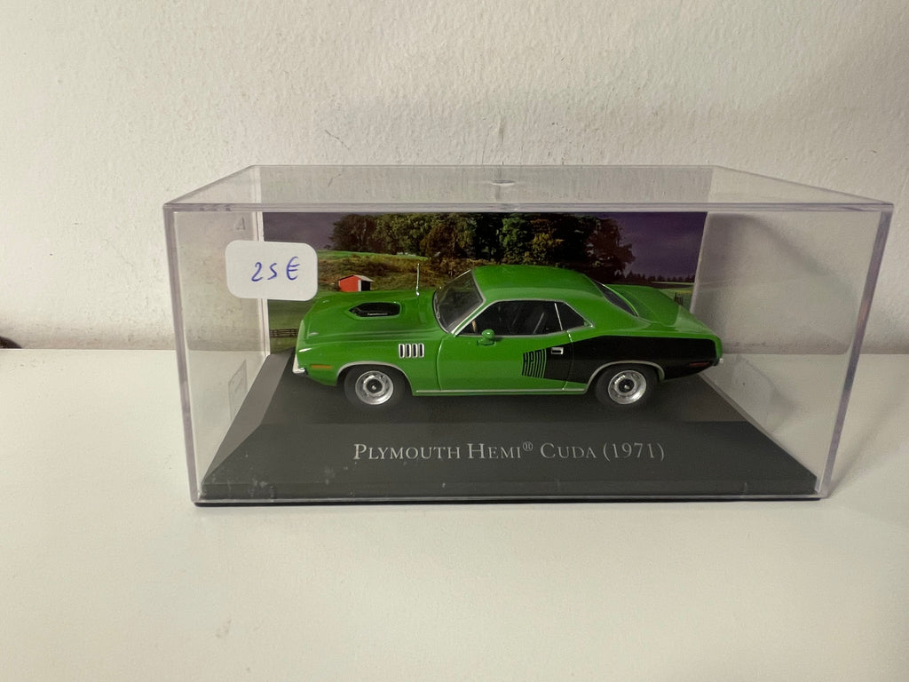 1971 Grünes und Schwarzes Plymouth Hemi Cuda