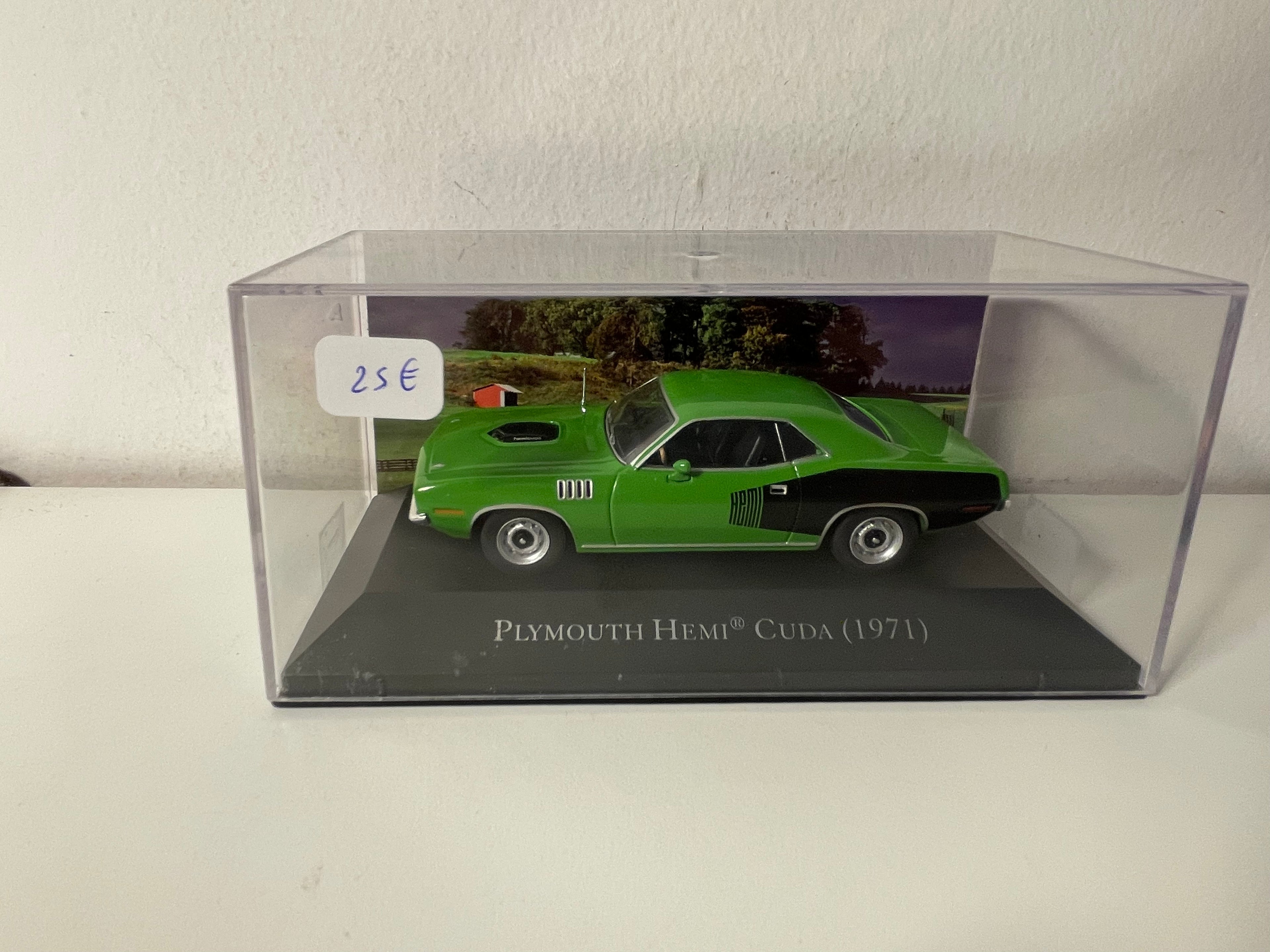 1971 Grünes und Schwarzes Plymouth Hemi Cuda