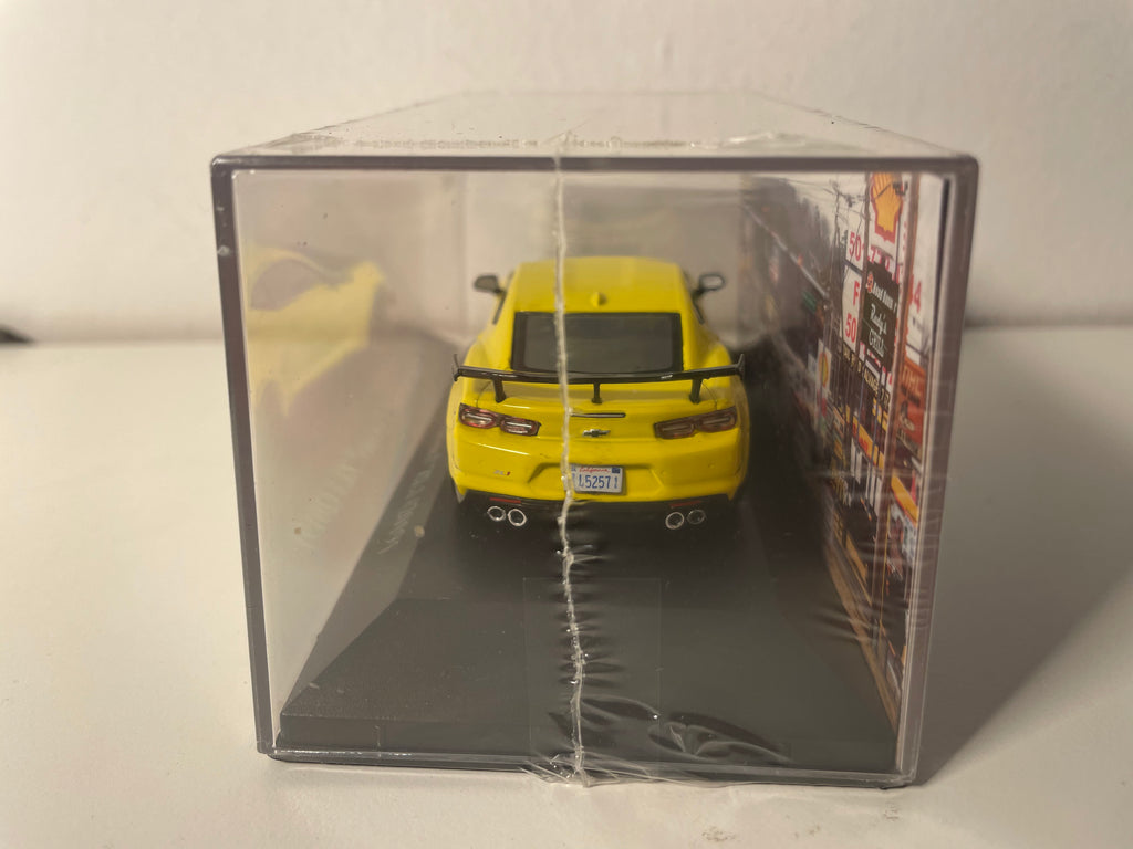 Chevrolet Camaro ZL1 jaune et noire de 2019 (voiture américaine)