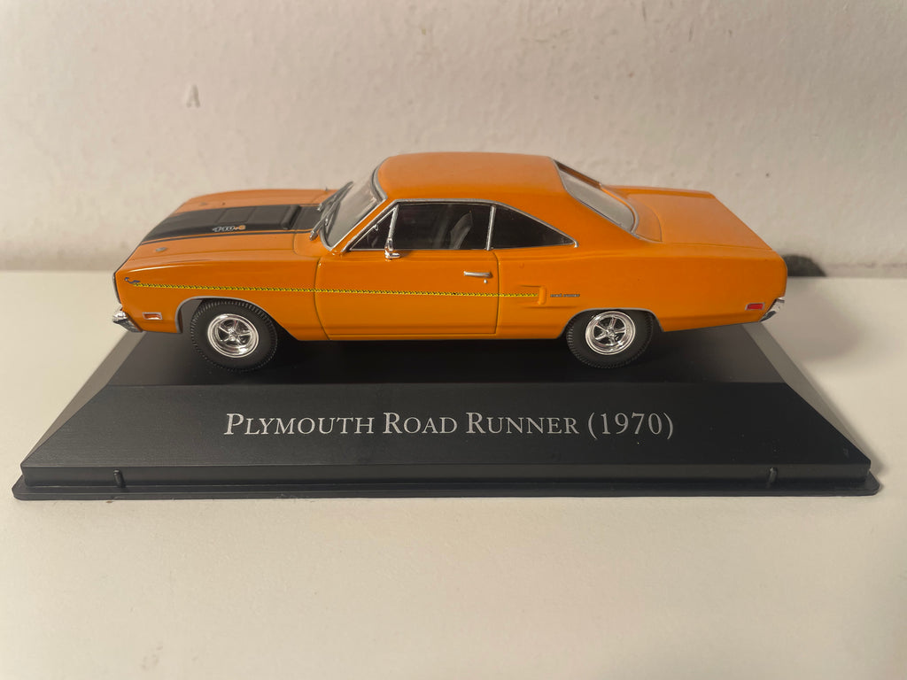 Plymouth Road Runner arancione e nera del 1970