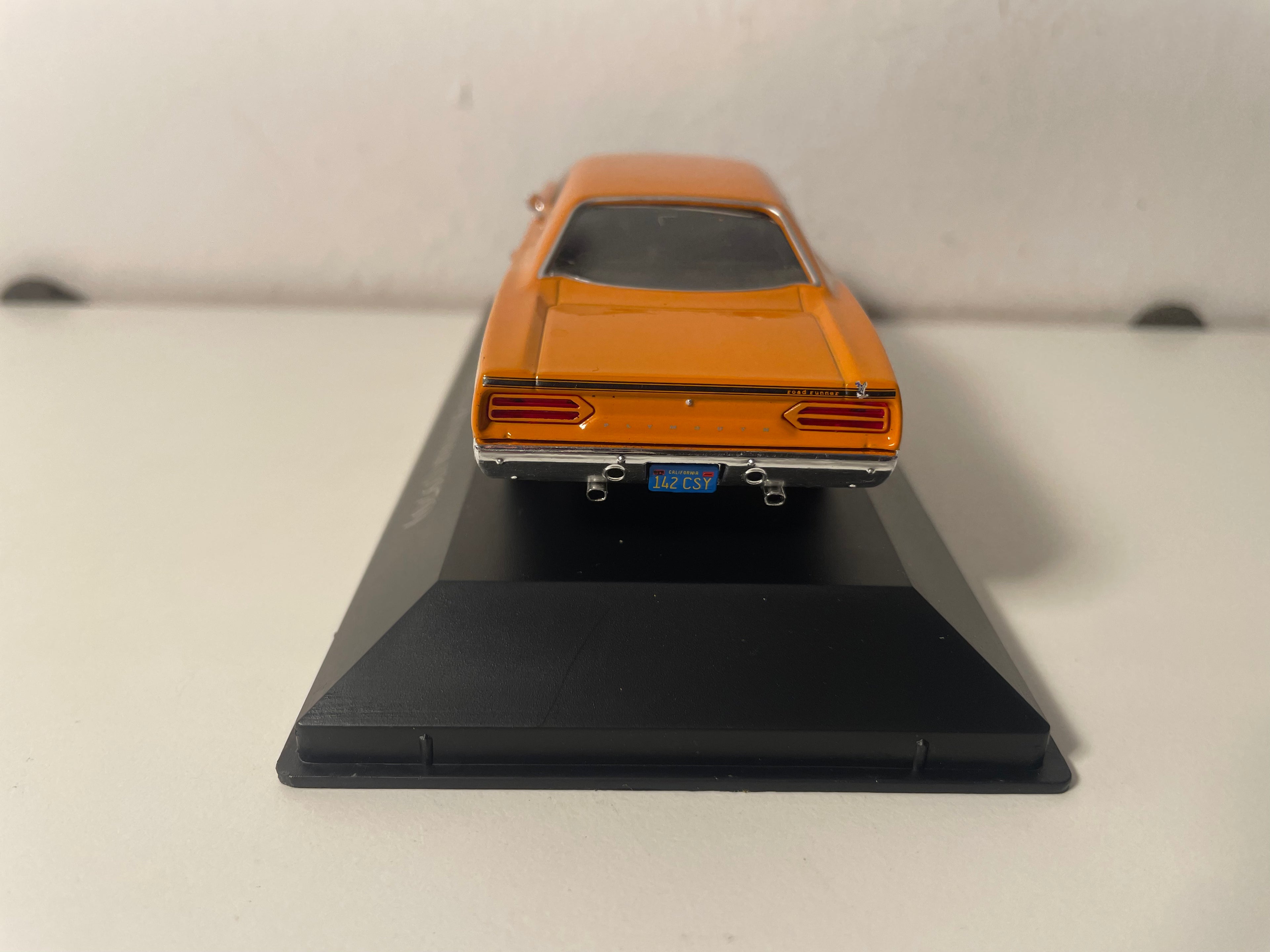 Plymouth Road Runner arancione e nera del 1970