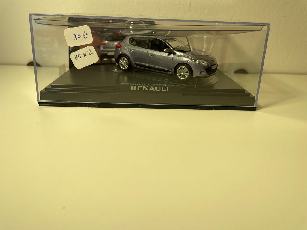 Renault Mégane blue sedan (foam blue) - NOREV - rectangular box set (box No. 2)