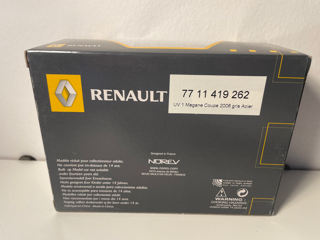 Renault Mégane coupé gréis (gréis Stol) vun 2006 - NOREV - rechteckeg Box (Box Nr. 7)