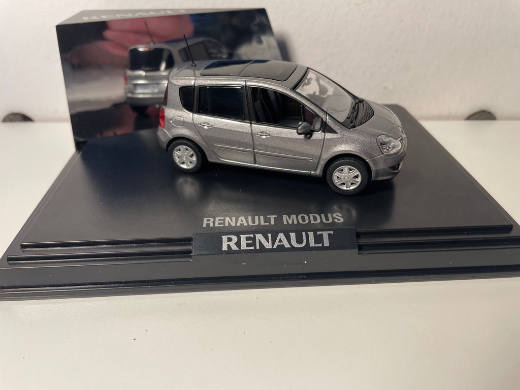 Renault Modus cinza (cinza Cassiopée) - NOREV - conjunto de caixa retangular (caixa n.º 11)