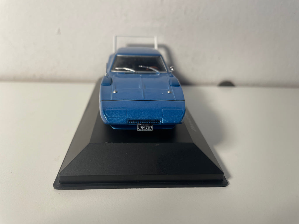 1969 Blue and White Dodge Charger Daytona (American Car)