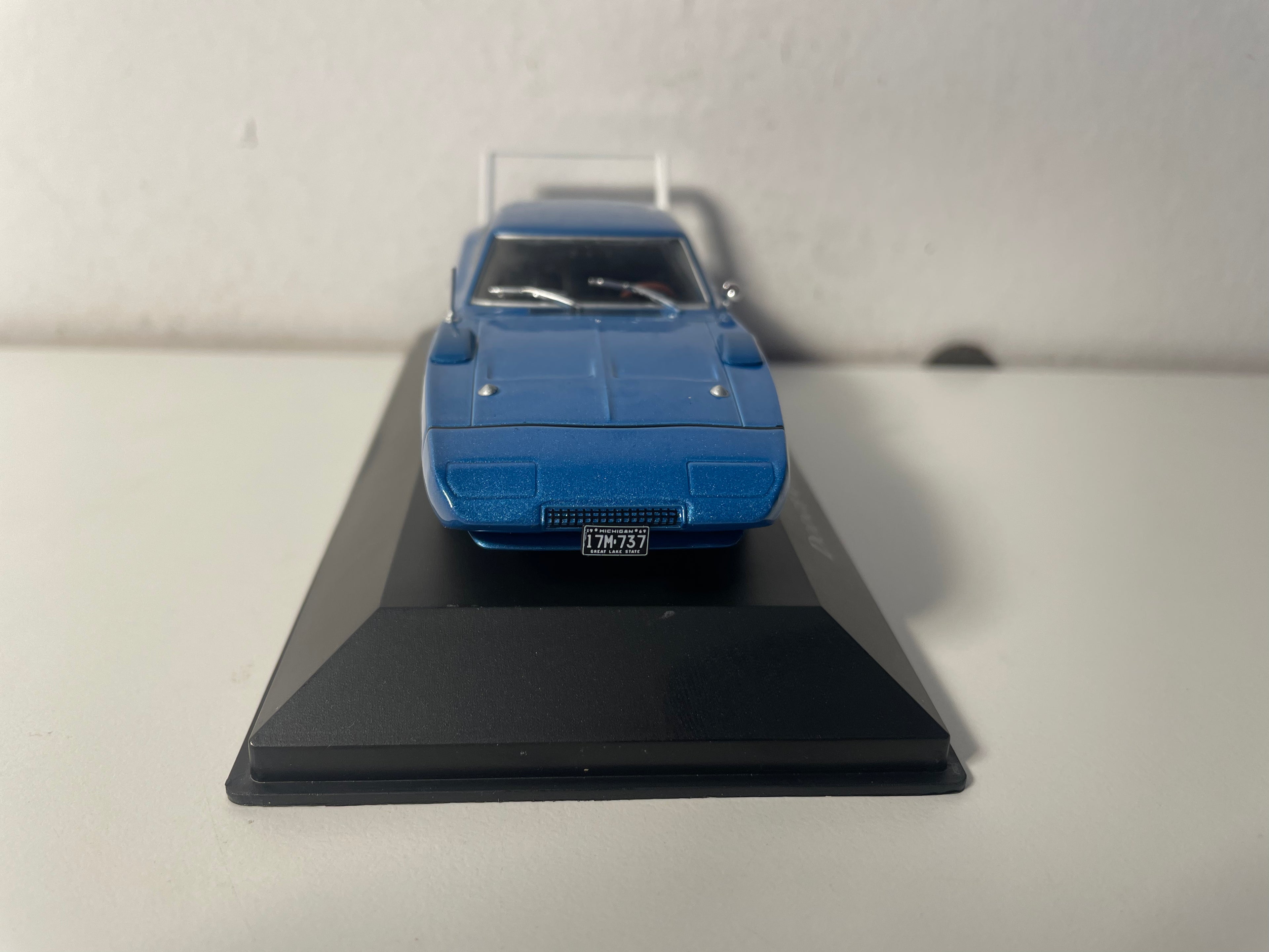 1969 Blue and White Dodge Charger Daytona (American Car)