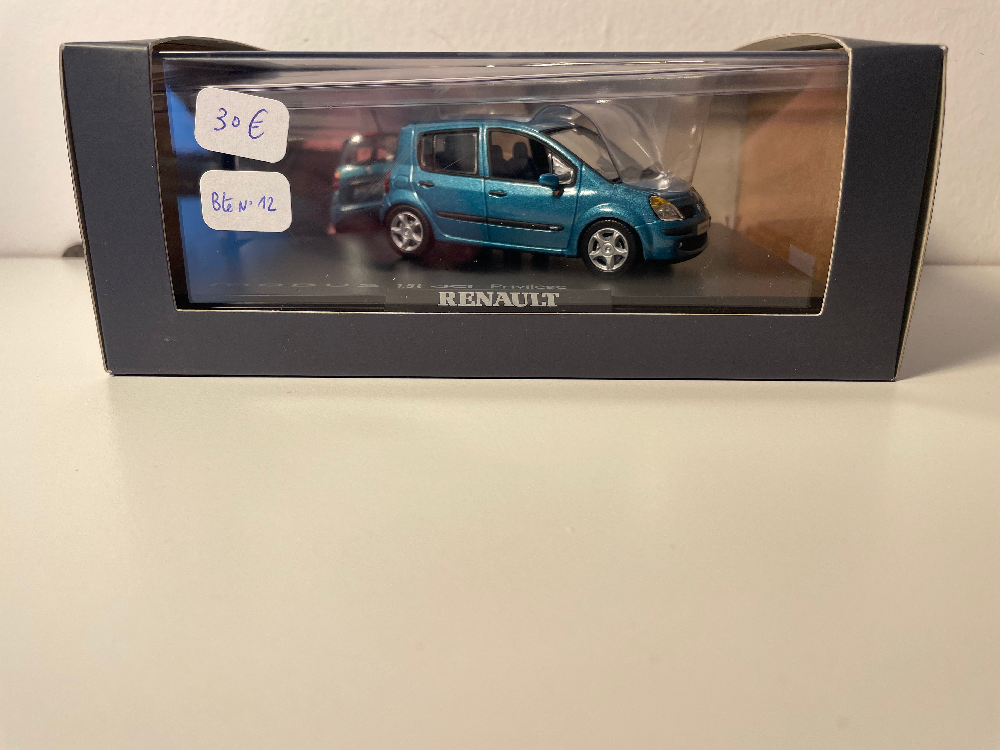 Renault Modus 1,5l dCi Privilège grün/blau (minzblau) - NOREV - rechteckiges Boxset (Box N°12)
