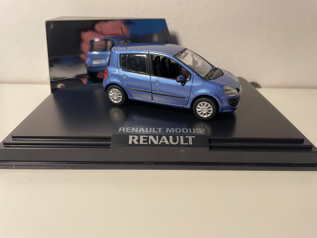 Renault Modus fase 2 azul (estrela azul) - NOREV - caixa retangular de colecionador (caixa N°13)