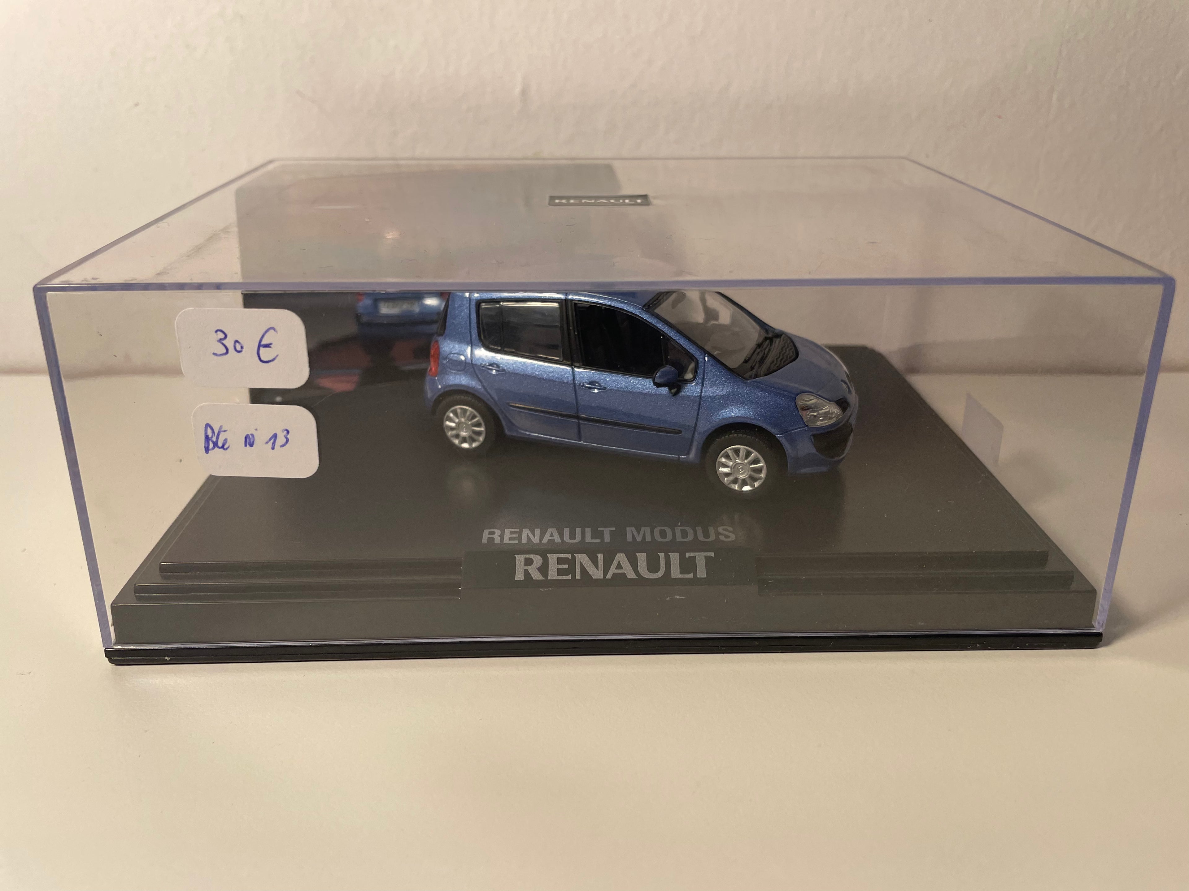 Renault Modus fase 2 azul (estrela azul) - NOREV - caixa retangular de colecionador (caixa N°13)