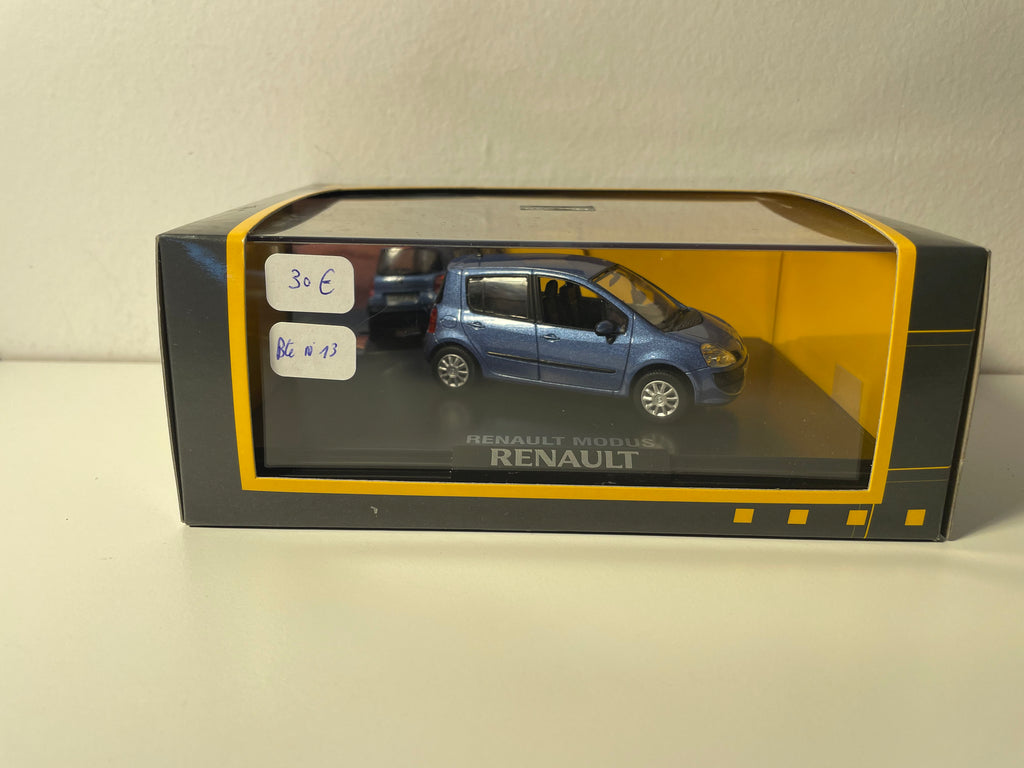 Renault Modus fase 2 azul (estrela azul) - NOREV - caixa retangular de colecionador (caixa N°13)