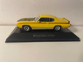Buick GSX jaune et noire de 1970 (voiture amèricaine)