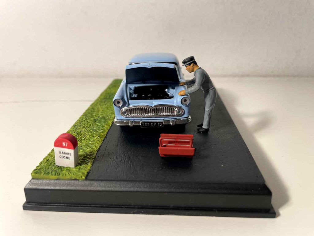 Simca Trianon cielo blu - La Nationale 7 - la strada blu