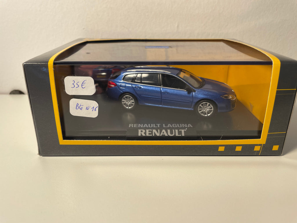 Renault Laguna bleue bleue (bleu malte) - NOREV - coffret boite rectangle (boite N°16)