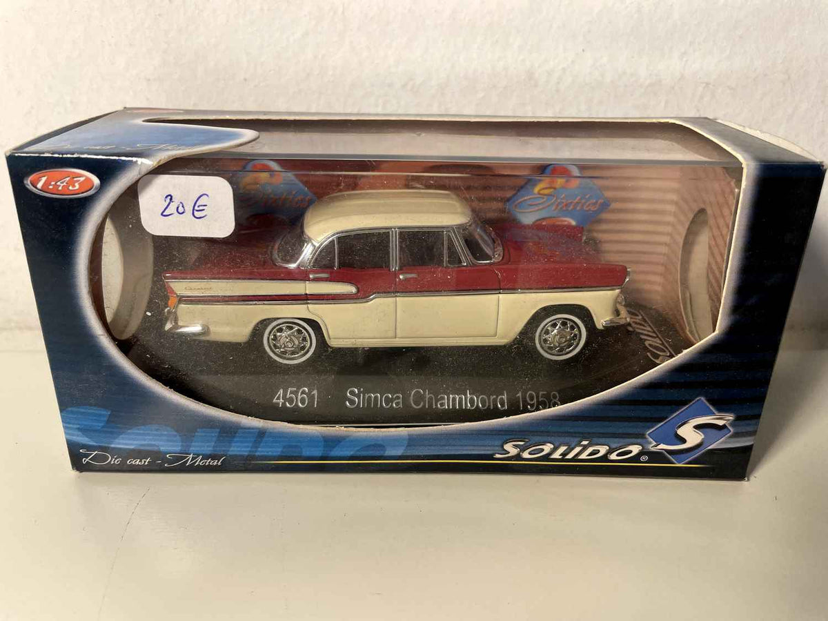1958 Burgunder a Beige Simca Chambord (Solido Referenz 4561)