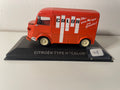 Citroën type H orange avec publicité CALOR (véhicule sans protection)