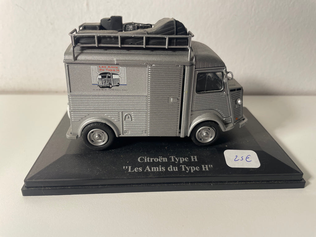 Citroën type H gris avec galerie - Les amis du type H (véhicule sans protection)