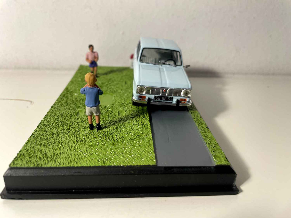 Renault 6 azul - La Nationale 7 - a estrada azul