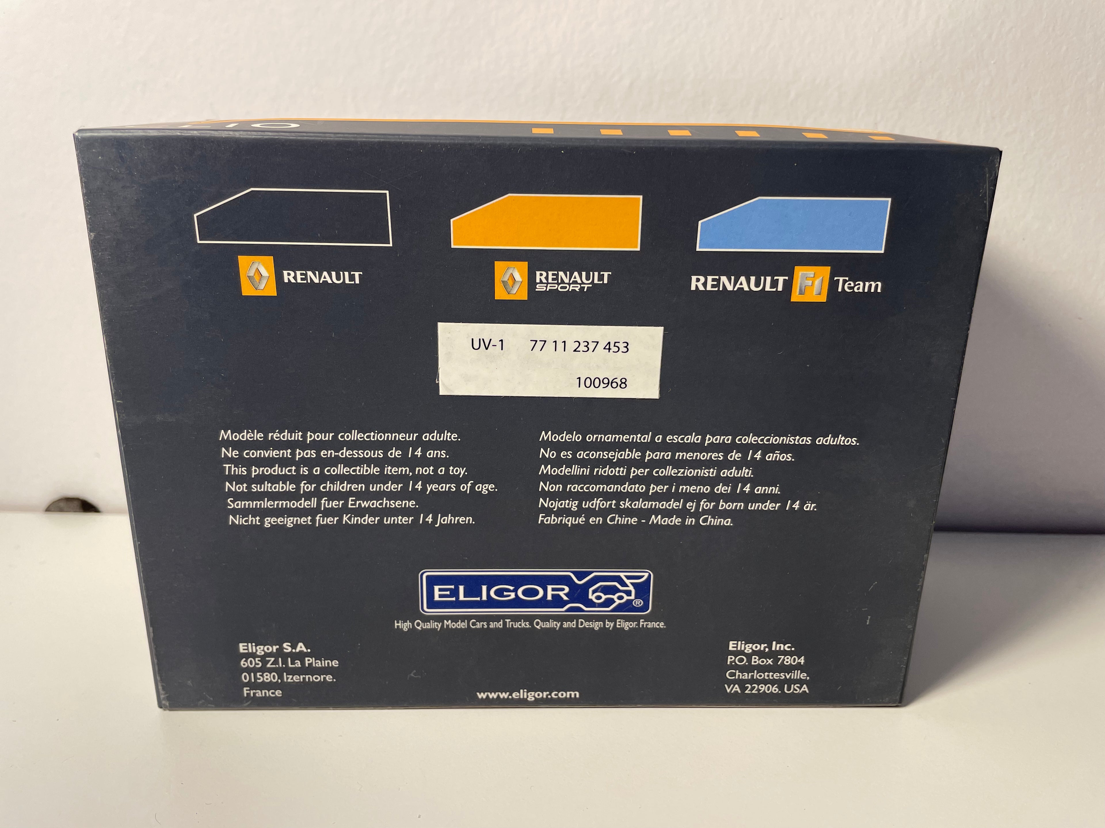 Renault Clio rouge foncé de 2005 - ELIGOR - coffret boite rectangle (boite N°24)
