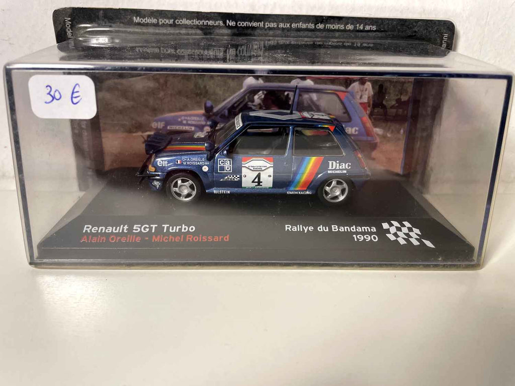 Renault 5 GT Turbo niebieski numer 4 - Rajd Bandama 1990